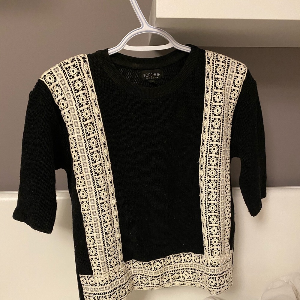 Knit Black Blouse